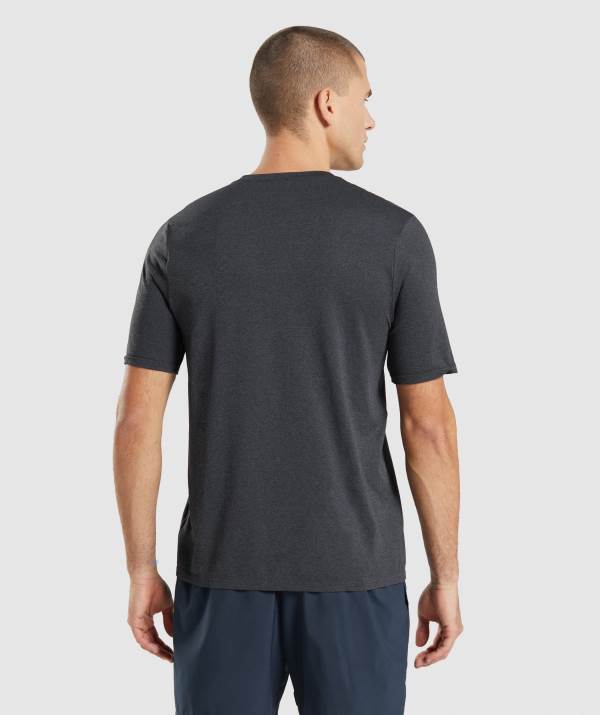 Panske Tricka Gymshark Arrival Seamless Čierne | YT2704589